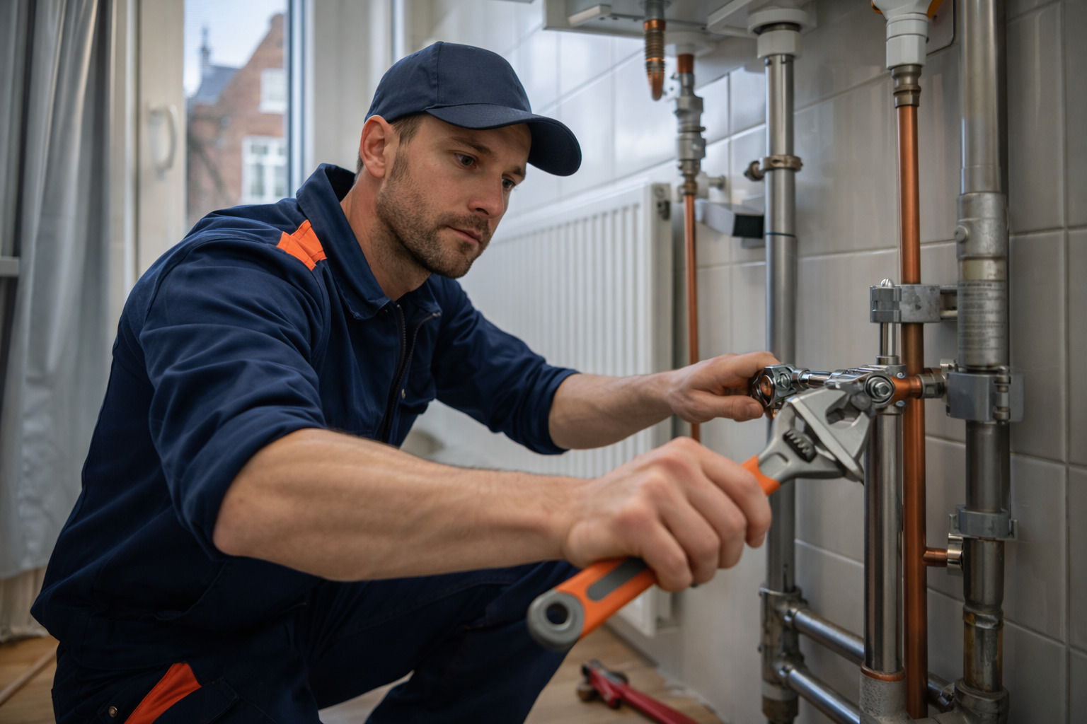 Voorbeeld van een professionele website voor een loodgieter of installateur